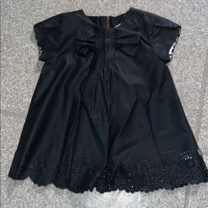 Black pleather dress